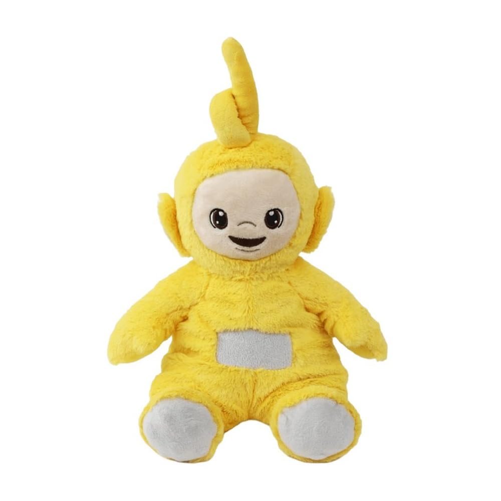 Warmies Plush Laa-Laa from the Teletubbies - Weighted Teddy & Microwave Heat Pad, Heatable Soft Toy, Warm or Cool, French Lavender Scented, Teletubbies Toys & Gifts, Yellow