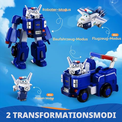 SUPER WINGS – VERWANDELBARES ROBOTERFAHRZEUG "PAUL’S CRUISER" 18 cm + 1 FIGUR 5 cm… – Ansicht 2