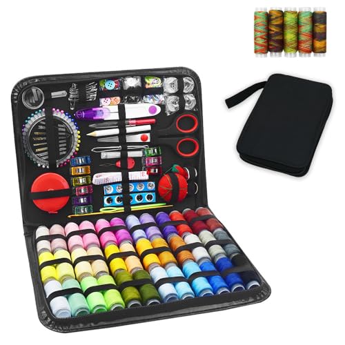 Beginner Sewing Set Professional Sewing Tool Kit 229 Sewing Accessories Portable Sorting and Storage Suitable for Home Clothing Repair Hand DIY Travel Emergency Scenarios