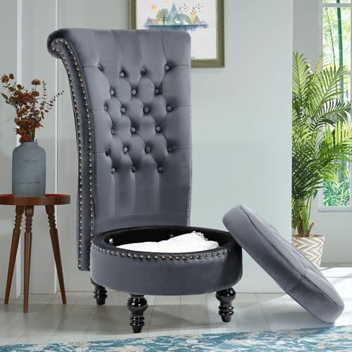 Sillón Plegable Velvet Gris