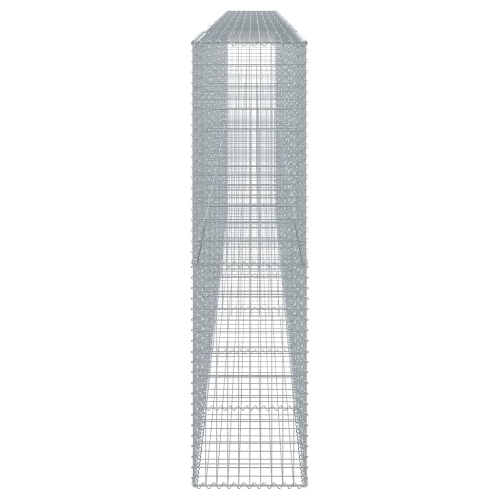 Gavión con tapa, 700 x 50 x 200 cm, cesta de piedra, hierro galvanizado | Cesta de alambre para un diseño flexible de paredes de privacidad y bordes decorativos en el jardín o al aire libre.