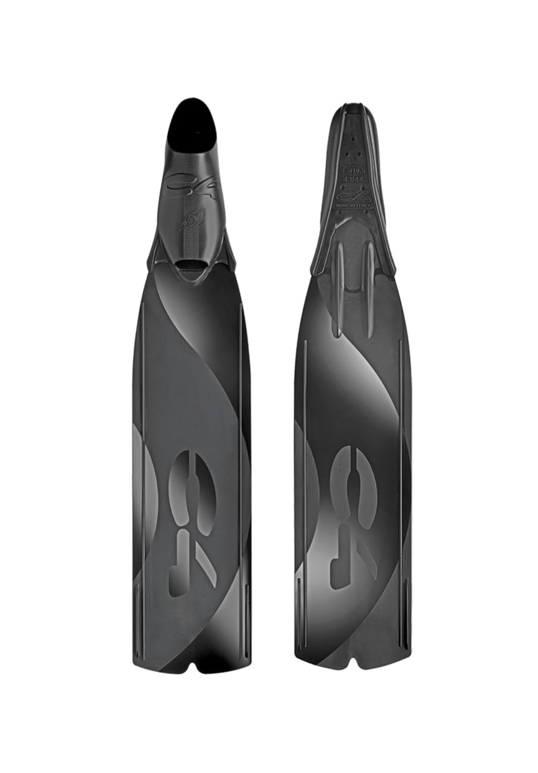 C4 Pinne PREDATOR in tecnopolimero per Immersioni Apnea Pesca sub con nuova scarpetta 250