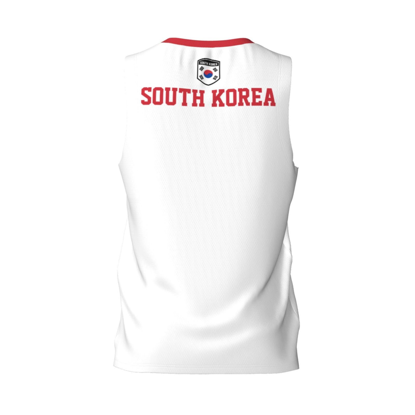 Bandiera della Corea del Sud Maglia da Basket della Corea del Sud Maglie Sportive da Uomo Corsa Fitness