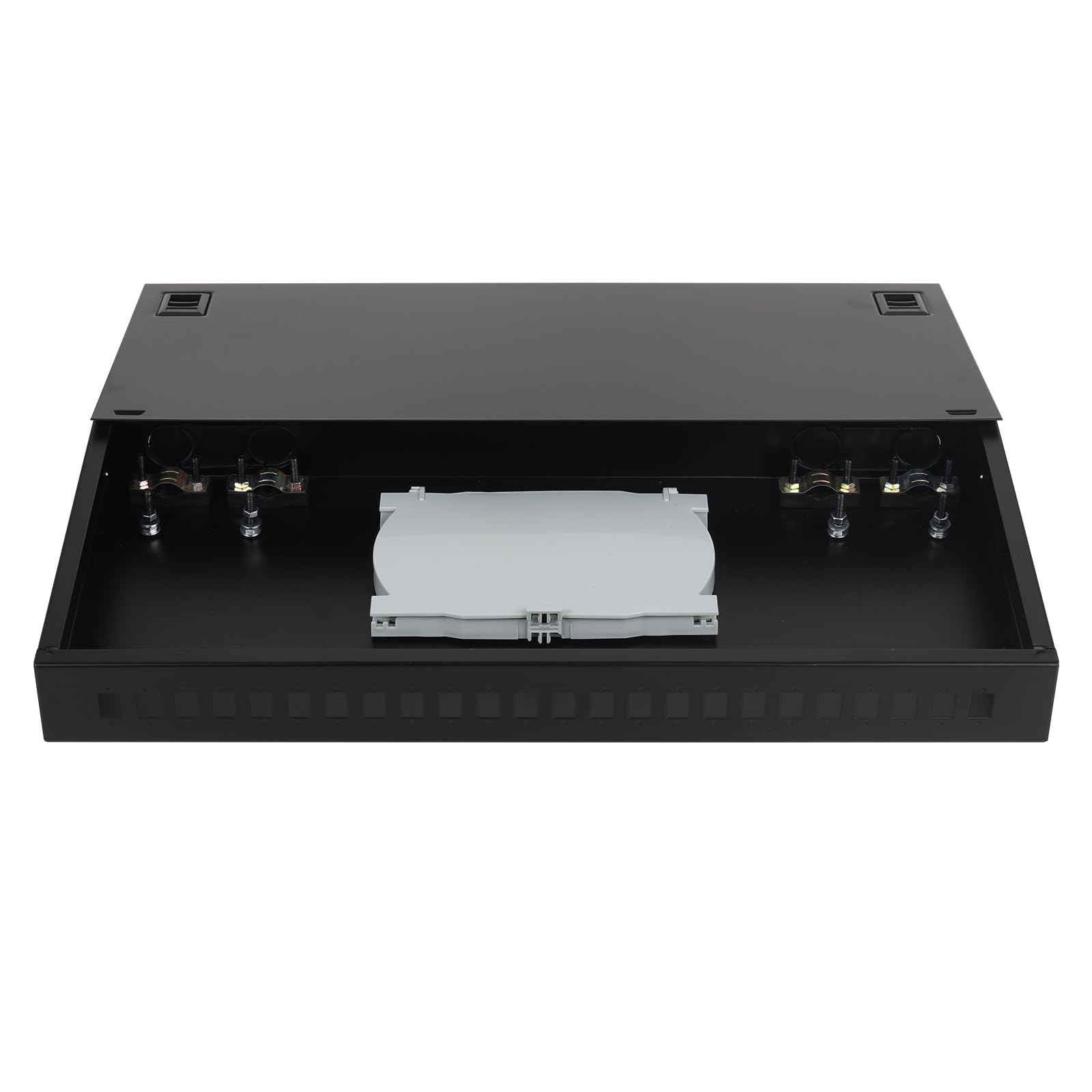 Qpc Rack Mount Kit SC-APC Fiber Patch Panel 6-Port SC/APC Rack Mount Fiber Optic Enclosure ...
