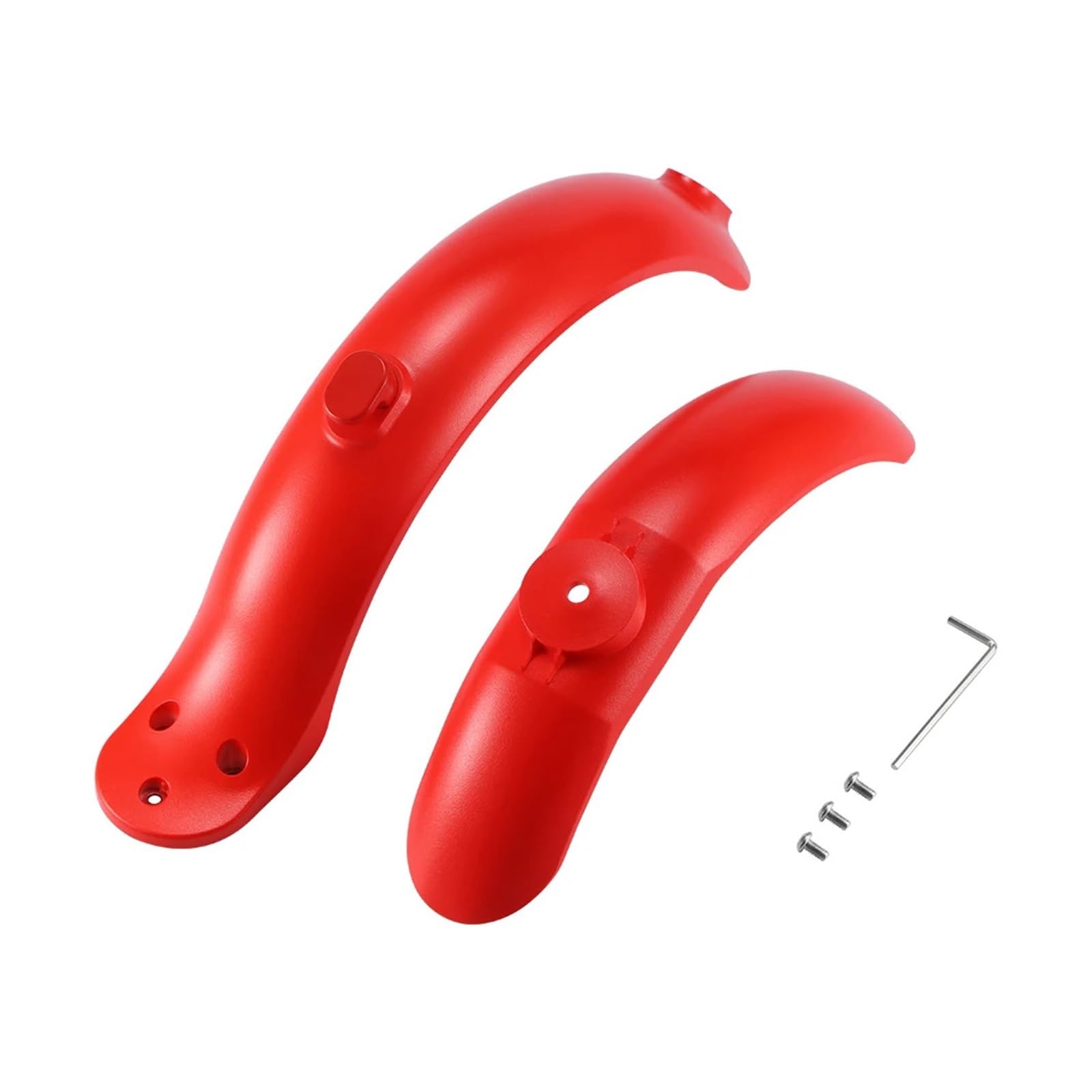 Czerwony błotnik kompatybilny z Xiaomi M365 1S Pro skuter elektryczny tylny błotnik przedni opona Splash osłona przeciwbłotna części błotnika(1 SET)