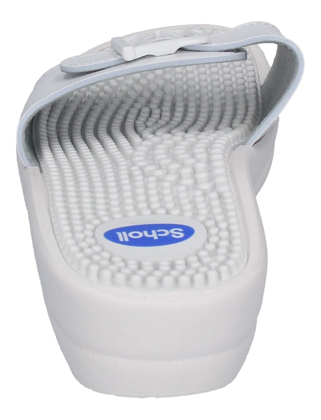 Scholl New Massage, Sandal Donna, Bianco, 38 EU