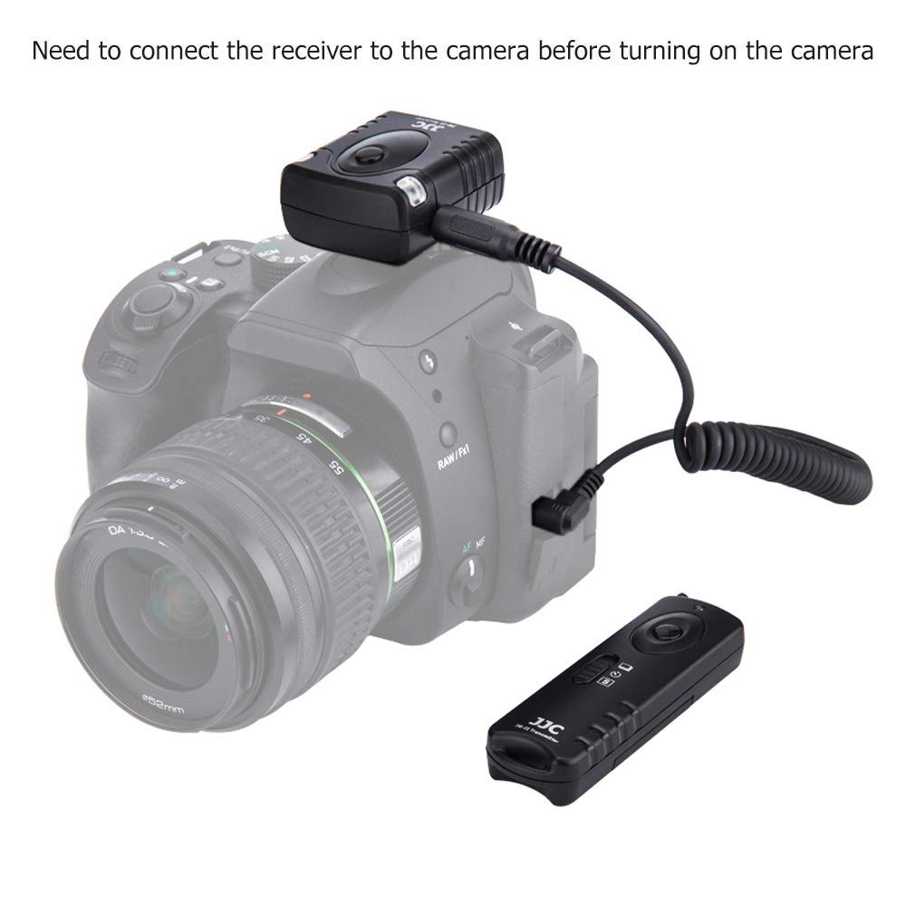 JJC JM-PK1 - Mando a distancia inalámbrico para cámaras Nikon ZR Z5II Z50 II Pentax K-70 KP, Fujifilm X-E4 X-T200 X-S10 - Sustituye a Pentax CS-310