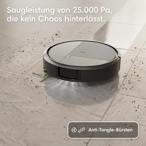 iRobot Roomba Plus 575 Saugroboter, AutoWash Basis, Heißwasser-Wischmopp – Ansicht 2