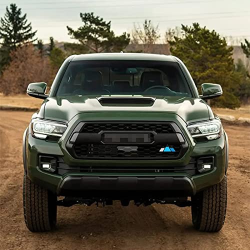 Image of HZEL Car Grille Decor Badge, Tri-Color Emblem Auto Grid Insert Trims Decals, Vehicle Front Mesh Grille Label Decoration Sticker Accessories, Compatible with Sequoia 4-Runner High-Lander (Style A)