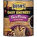 BUSH'S BEST Taco Fiesta Black Beans, Source Of Plant Based Protein And Fiber, Low Fat, Gluten Free, 15.1 oz (Pack of 5)