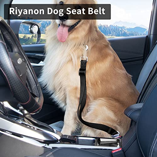 Riyanon Dog Seat Belt 2 Pack, Seat Belt For Dogs, Seat Belt Attachment For Dogs, Adjustable Safety Dog Car Harness. #TOP2