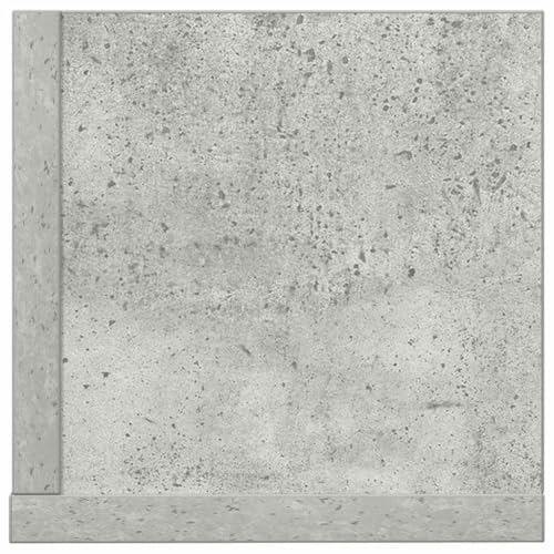 Étagères murales pour optimiser l'espace lot de 2 gris béton 100cm - 7