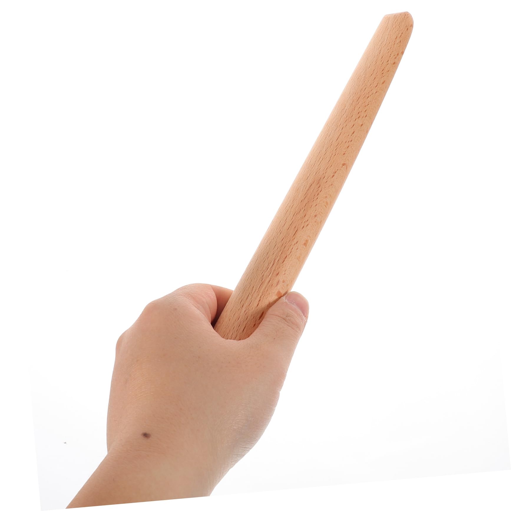 Bâtonnet Mélangeur Ustensile Sûr et Essentiel en Bois Beige 28cm pour Pâte à Pain Cuisine Fabrication du Pain Levain
