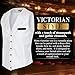 Oliver George Victorian Men's Vest | Steampunk Vest for Men | Paisley Design Men's Tuxedo and Suit Vest | Waistcoat for Men | White Large