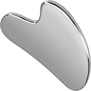 Gua Sha Facial Tool,Stainless Steel Gua Sha Massage Tool,Gua Sha Scraping Massage Tool for Face,Eyes,Neck,Body (stainless steel)