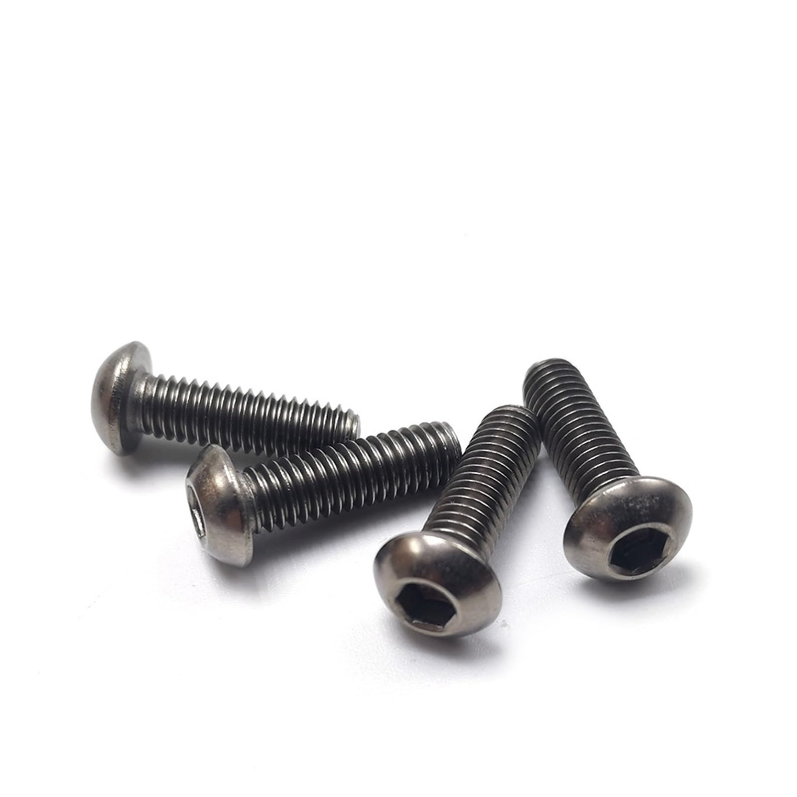 M2,5 M3 M4 M5 M6 Titanschraubensatz, Titan-Innensechskantschraube mit Linsenkopf, E018(M6 kit -T0510)