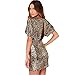 Produktbild SBL Metall Pailletten Schlank Abnehmen Hip-Dress - Sexy Nachtclub Geschlitzt Neckholder Kleid Rock Frauen,Gold,M
