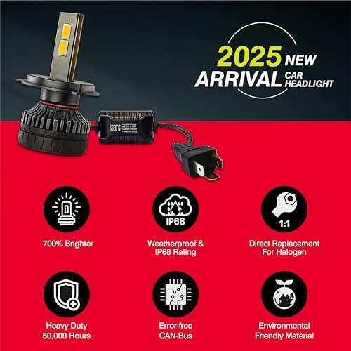 Image of MIKANIX Super Bright LED Headlight Bulb 130W | High & Low | Dual Beam With Cooling Fan | Universal for Bikes | Scooty | Motorbike And Cars