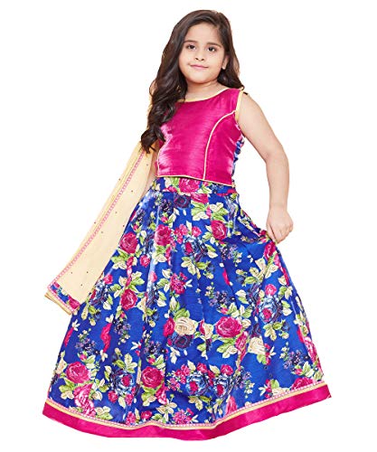 Image of TINY TOON Light Green Color Lehenga, Choli and Dupatta Set For Girl