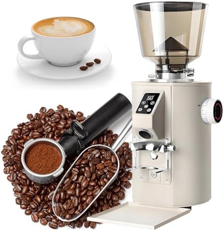 Electric Coffee Grinder for Espresso, French Press & Filter Coffee – Conical Burr, 9 Grind Settings, Timer, 1Lb Bean Capacity – Premium Black Kitchen Appliance