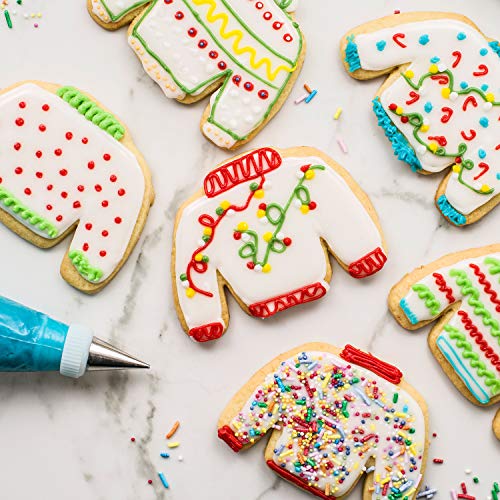 3 Piece Ugly Sweater Cookie Cutter Set - 4 1/5", 3 1/2", 2 1/2" - Christmas Winter Sweater Cookie Cutters #TOP1