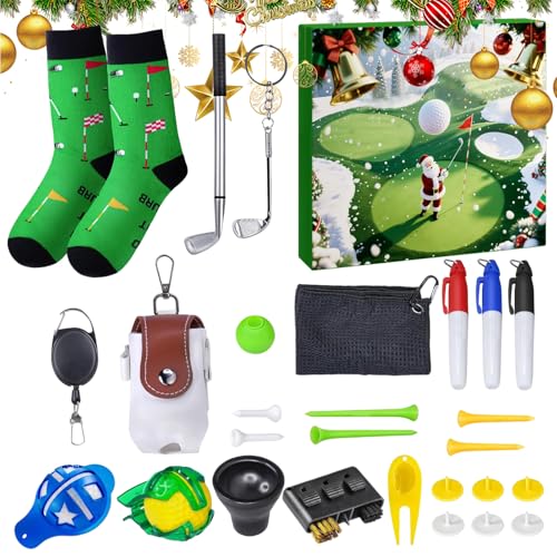 Calendrier de l'Avent golf 24 jours : accessoires et cadeaux hommes