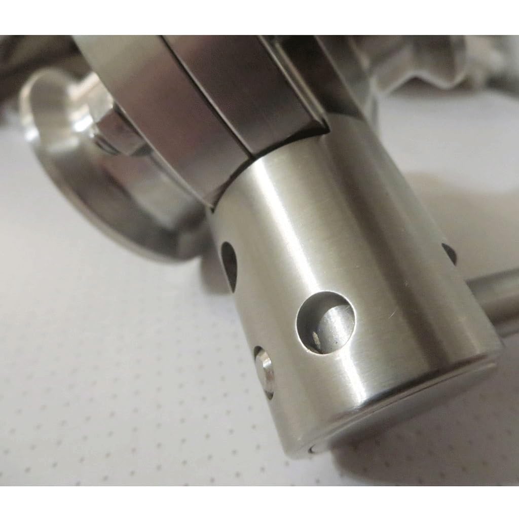 Vanne papillon en acier inoxydable 304 à trois colliers avec poignée de traction et joint EPDM de 2,5 à 1,3 cm 38 mm, pour brassage maison, produits laitiers, 1 pièce