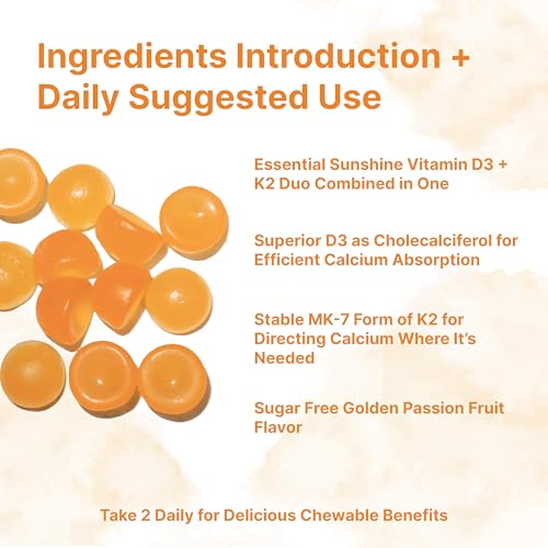 Micro Ingredients Vitamin D3 K2 Gummies