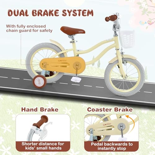 Image of BABY JOY Kids Bike, 12 14 16 18 20 Inch Boys Girls Bike w /Removable Basket