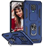 Funda Para Xiaomi Redmi Note 8 Pro Con Anillo Giratorio 360° Y Tapa Deslizante Para Cámara, Resistencia Militar