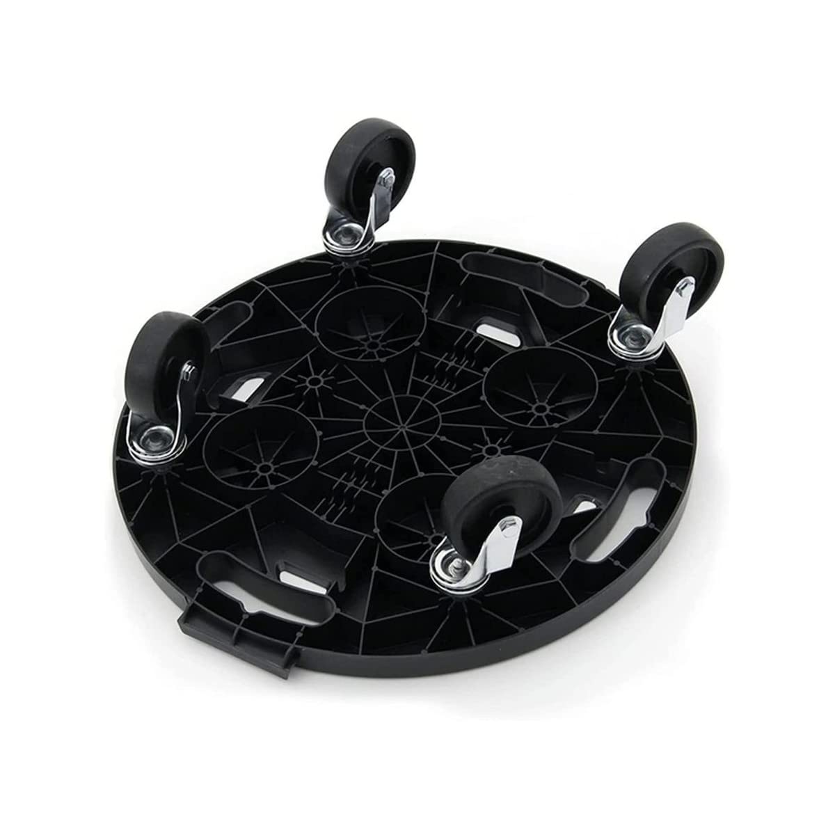 Plateau à roulettes rond Ø40 cm | Support roulant 275 kg en polypropylène antichoc | Déplacement plantes, meubles, charges lourdes