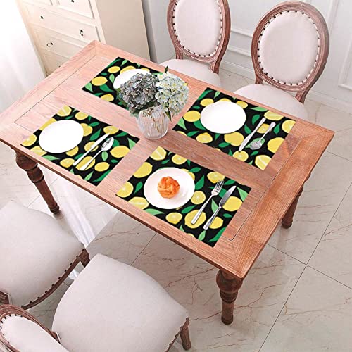 Set de table citrons résistant à la chaleur : l'élégance chic pour vos repas d'été