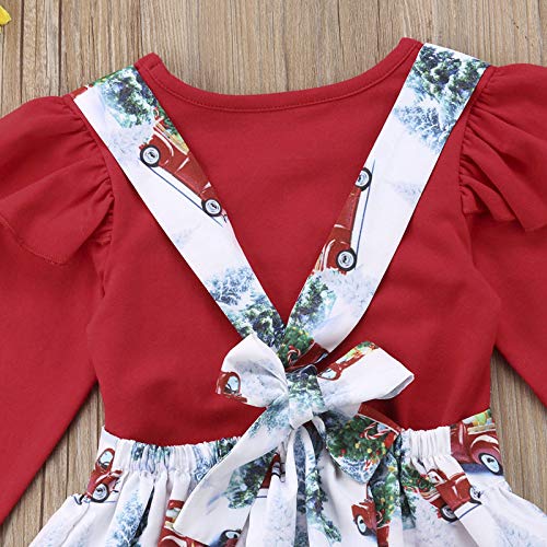 image for Bagilaanoe 2PCS Toddler Kids Baby Girls Christmas Outfits Long Sleeve 