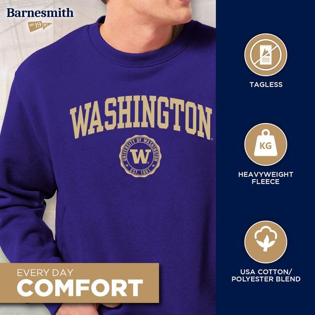 Image of Ivysport Crewneck Sweatshirt for College, Heritage Logo, Color, Adult Unisex