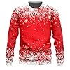 Mens Ugly Christmas Sweatshirts Long Sleeve Unisex Funny Graphic Pullover (S-3XL) Gray Khaki Dark Multicolour Wine Orange Yellow Brown Hot Army Coffee Grey Gold Mint Brick S M L XL XXL 3XL 4XL 5XL 6XL #4