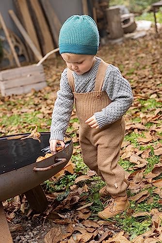 Disana - Salopette in lana naturale, 33101XX Rosa