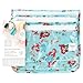 Bumkins Disney Ariel Travel Bag, Toiletry, TSA Approved Pouch, Zip Bag, Quart Size Airline Compliant, Clear-Sided, Baby, Diaper Bag Organization, Makeup, Accessories, Packing, Set of 3 Sizes