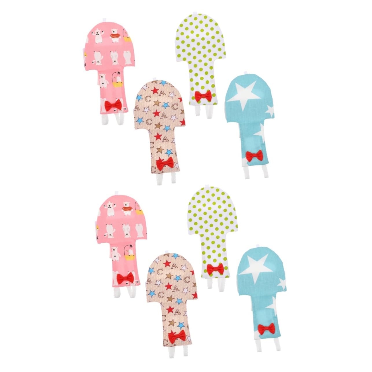 VANZACK 8pezzi Pannolini Creativi Per Uccelli Abbigliamento Traspirante Per Pappagalli e Piccole Creature Materiale Morbido Adatti Per Uso Quotidiano e Salute Del Tuo Pet
