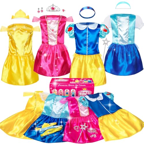Set de disfraces de princesa para niñas 15 piezas miniatura 1