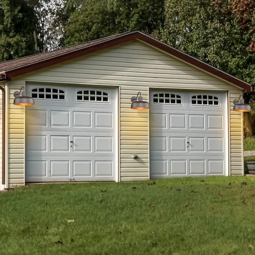 Image of Darkaway Solar Barn Light for Outdoor, Dusk to Dawn Outside Wall Lights Solar Powered, Industrial Gooseneck Bronze Exterior Wall Sconce for Shed House Porch Garage,2 Pack