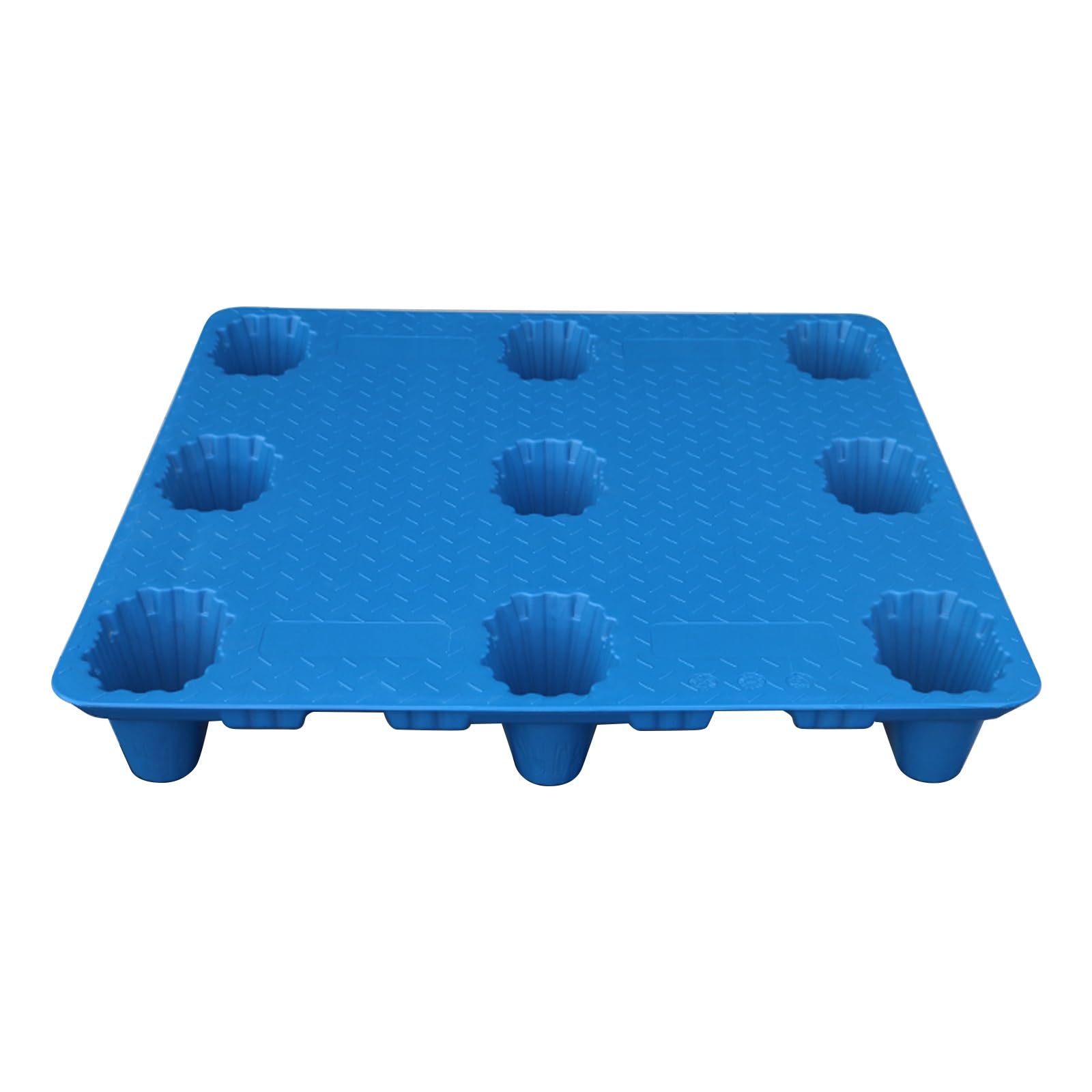 Palettes en plastique pour stockage industriel, charge dynamique 1000 kg, charge statique 4000 kg, palettes empilables pour la logistique et l'entreposage