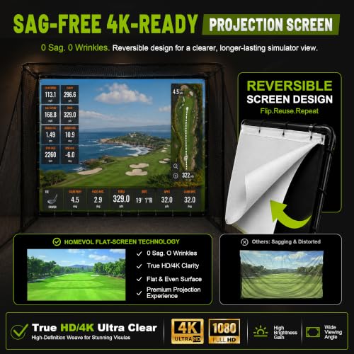Homevol 2-in-1 Simulator Net System