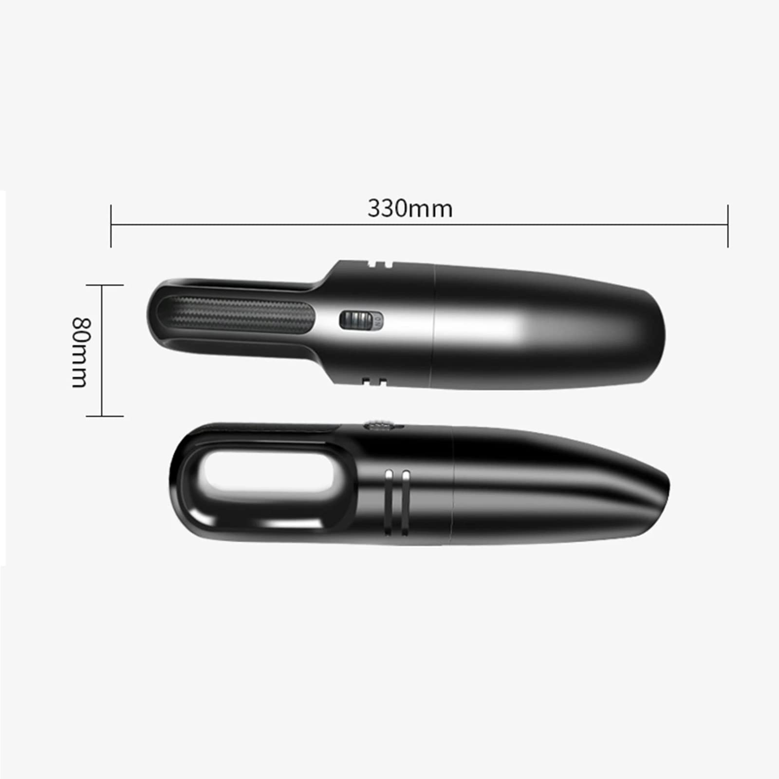 Mini Aspirador de Mano inalámbrico de 12 V para Coche, Aspirador de Mano de Alta succión, Aspirador de Doble Uso húmedo y seco para Interior de Coche, hogar, Oficina, Negro