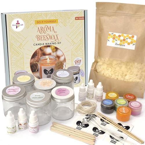 Kalakaram Aroma Beeswax Candle Kit | DIY Candle Making Activity K...