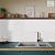 The Tiles Plaza 10-Sheet Peel and Stick Backsplash, 12" x 11.5" White Long Hexagon Self-Adhesive Wall Tile, Stone Composite Stick On Decorative Mosaic Tile for Kitchen Bathroom Fireplace