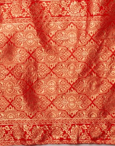 Image of Women's Banarasi Saree Pure Kanjivaram Silk Saree Soft Design Wear Pattu Sarees Cotton With Blouse Piece Kanchipuram for Wedding new ladies sadi
