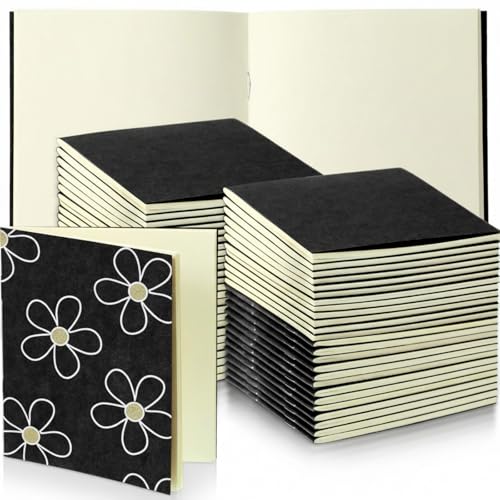 Mémo de poche kraft vierge pour ne plus oublier vos idées grâce au mini carnet noir 10x10 cm