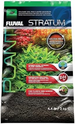Fluval Stratum Aquariensubstrat für Pflanzen & Garnelen | Vulkanerde | 2 kg | Mineralstoffreicher Boden aus Japan, für Pflanzenwachstum & Wurzelbildung, ideal für Garnelenbecken, D