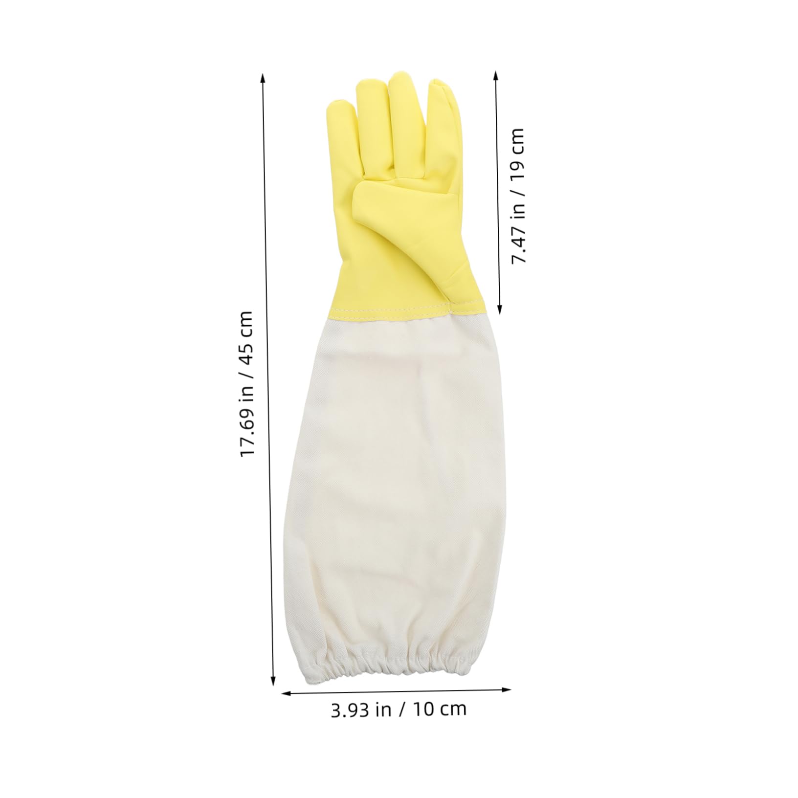 BCOATH Beekeeping Tools for Beekeepers Long Sleeve Protective Gloves Pu Canvas Work Gloves