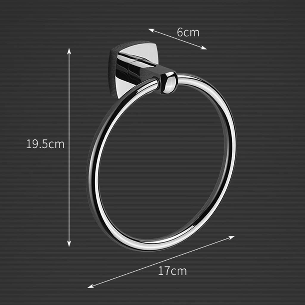 Anillo de Toalla, toallero Redondo de Cobre, toallero de baño, Colgador de Toallas de baño, punzón Simple
